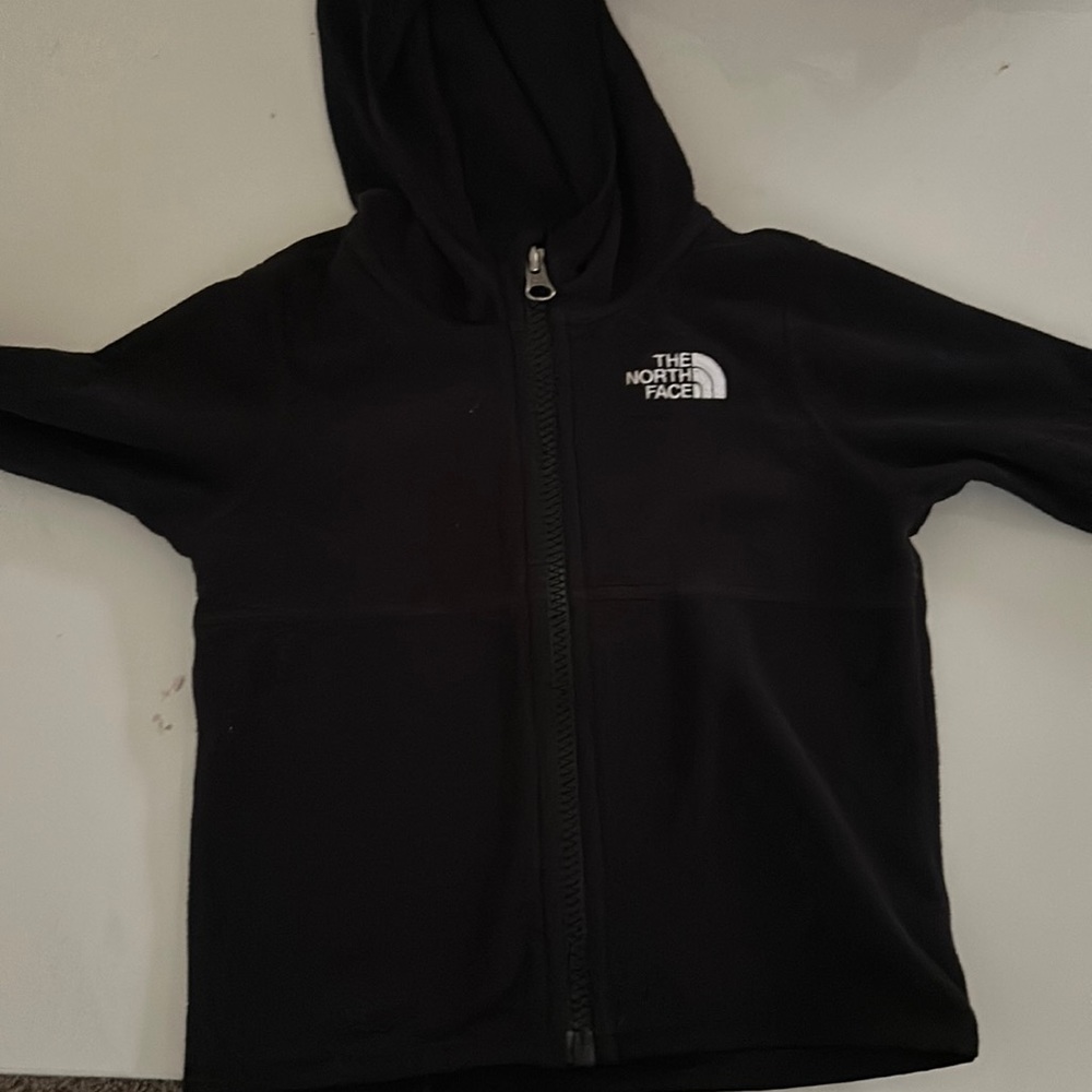 Infant black fleece jacket